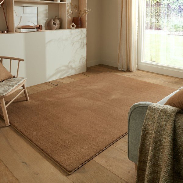 Кафяв килим в цвят коняк 200x290 cm - Flair Rugs-image-1