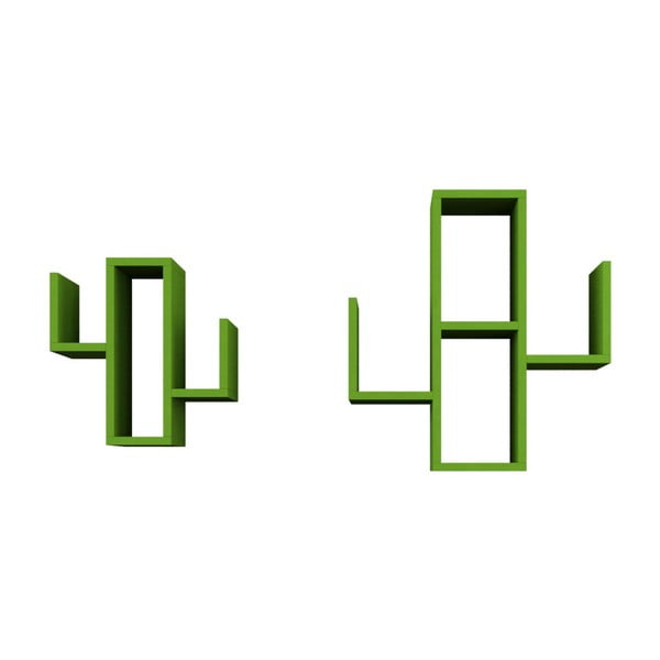Zelená police Mobito Design Cactus