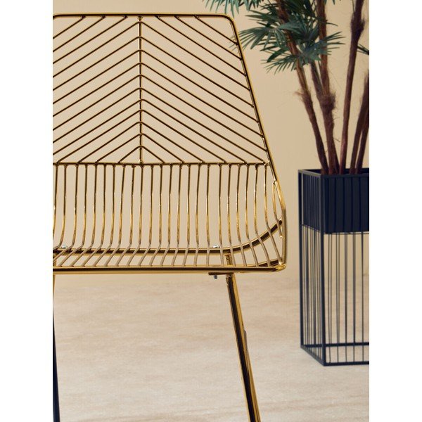 Метален бар стол в златист цвят District – Premier Housewares-image-4