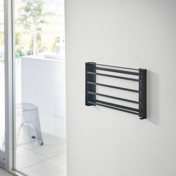 Матово черен стенен стоманен рафт за баня Tower – YAMAZAKI-image-3