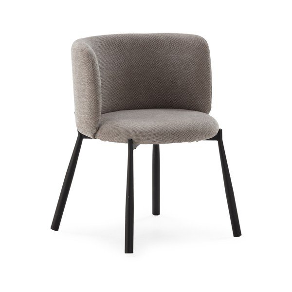 Сиви тапицирани трапезни столове в комплект 2 бр. Ginny – MOME