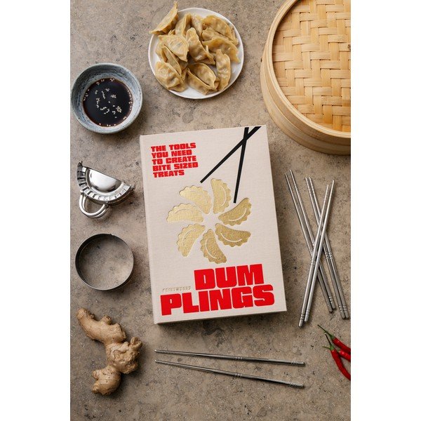 Бежови пръчици в комплект от неръждаема стомана за 4 души The Essentials - Dumpling Tools – Printworks-image-1