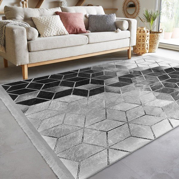 Сив килим 80x150 cm - Mila Home-image-2