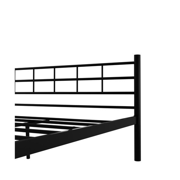 Черно метално двойно легло с включена подматрачна рамка 160x200 cm K70 – Kalune Design-image-4