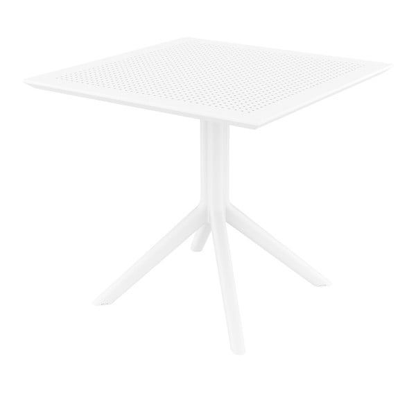 Бяла градинска маса за хранене Sky, 80 x 80 cm - Resol