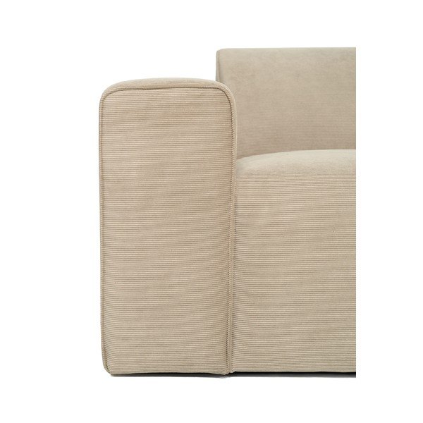 Бежов велурен модул на дивана (ляв ъгъл) Sting - Scandic-image-4