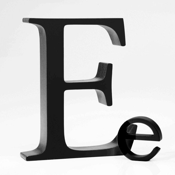 Malé "e" 5x5 cm, černá