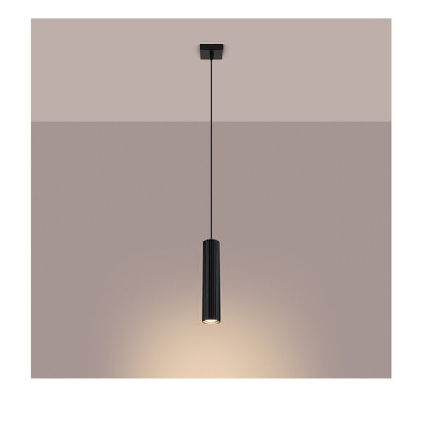 Черно висящо осветително тяло Gleam – Sollux-image-4