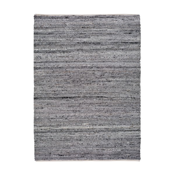 Тъмно сив килим от рециклирана пластмаса , 60 x 110 cm Cinder - Universal