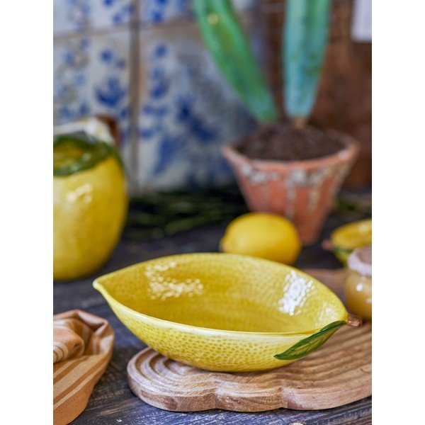 Жълта глинена купичка 930 ml Limone – Bloomingville-image-1
