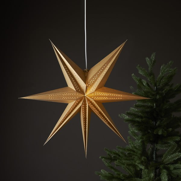 Коледна светлинна украса в златист цвят ø 60 cm Point - Star Trading