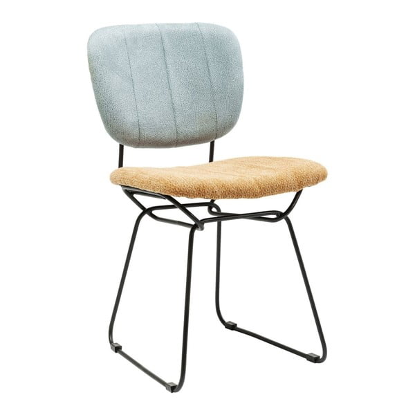 Modro-žlutá jídelní židle Kare Design Malmo