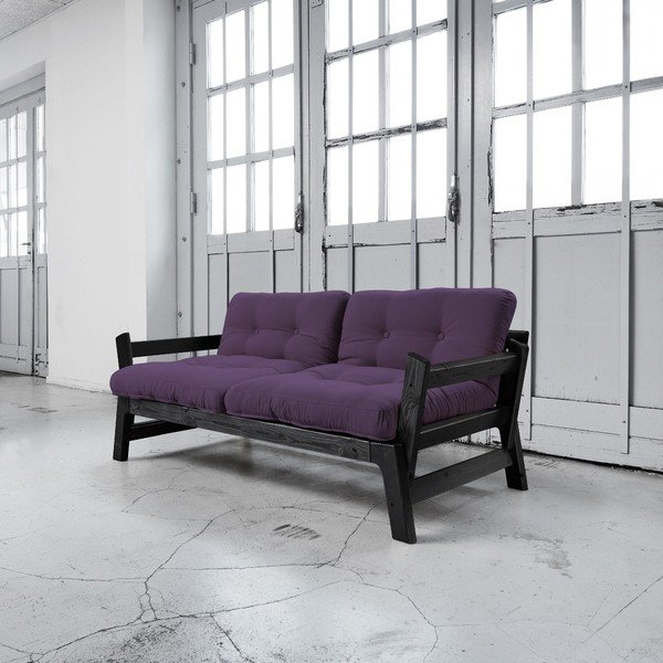 Rozkládací pohovka Karup Step Black/Purple