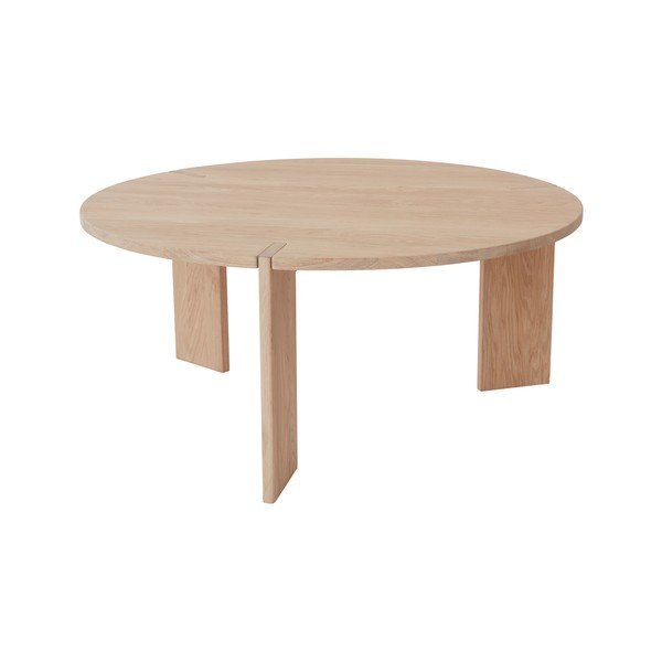 Кръгла масичка за кафе от масивен дъб в естествен цвят ø 90 cm Oy – OYOY Living Design