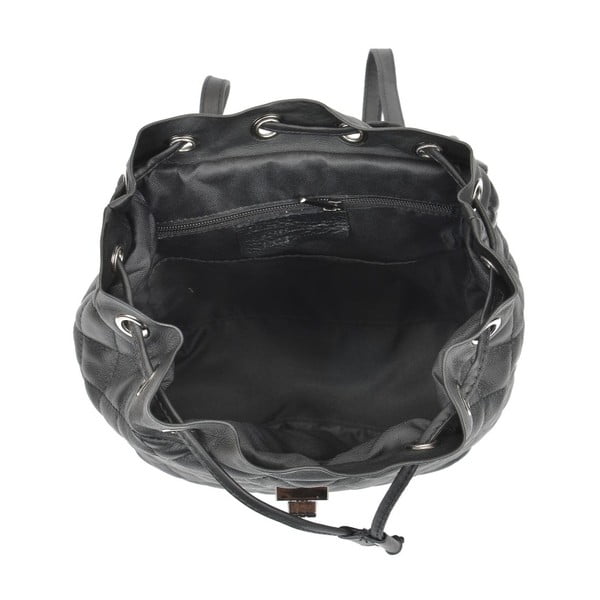 Černý kožený batoh Anna Luchini Lucy-image-3