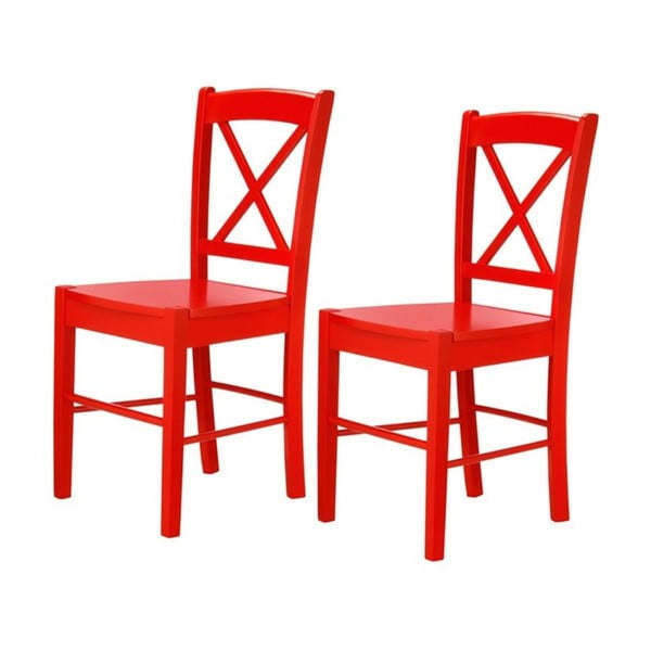 Sada 2 červených židlí Støraa Trento Cross