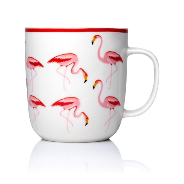Чаша от костен порцелан Фламинго, 450 ml - Sabichi