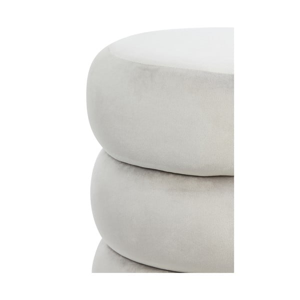 Светлосива кадифена табуретка Kimi – Light & Living-image-3