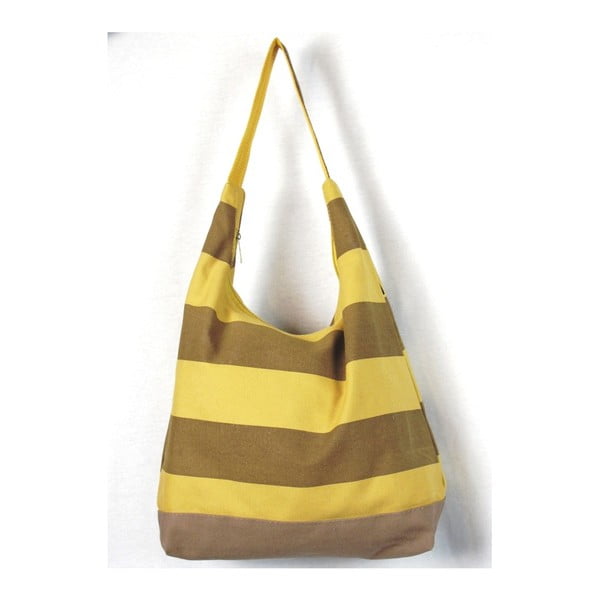 Žluto-hnědá látková taška Sorela Bee