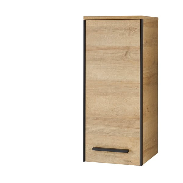 Стенен шкаф за баня от декор от дъб  в естествен цвят 70x30 cm Quickset 395 – Pelipal