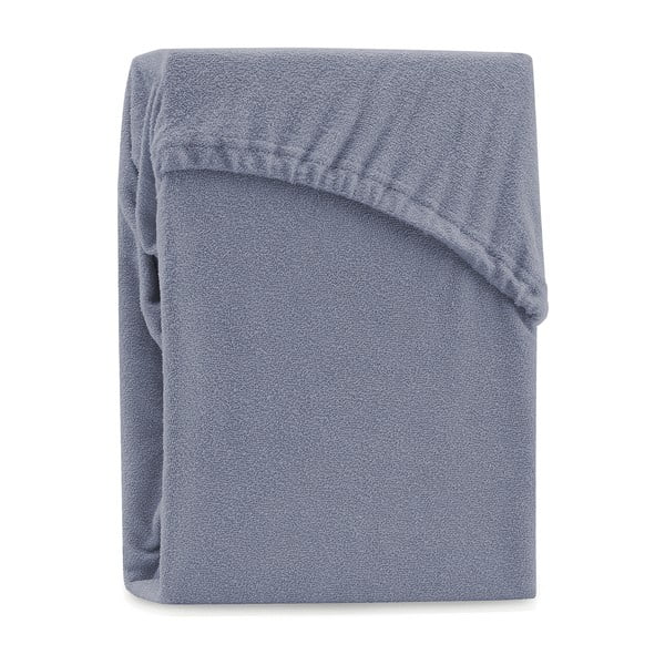 Тъмносив еластичен чаршаф с високо съдържание на памук , 120/140 x 200 cm Ruby - AmeliaHome-image-1