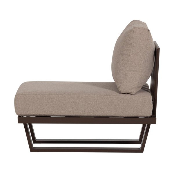 Кафяв градински стол метален/подплатен Bear – WOOOD-image-3