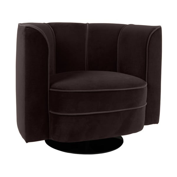 Черен фотьойл Flower - Dutchbone