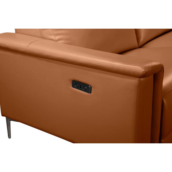 Кафяв ъглов диван от изкуствена кожа (десен ъгъл) Lund – Støraa-image-4