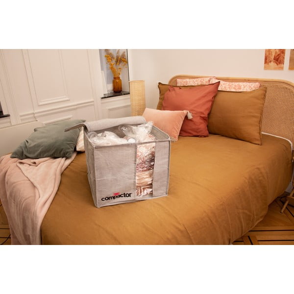 Сива компресионна кутия за съхранение , 125 л Oxford - Compactor-image-1