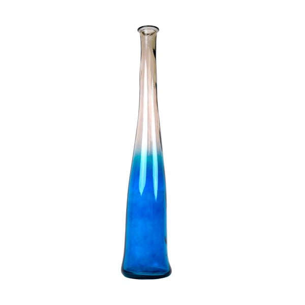 Синя ваза от рециклирано стъкло Blues, височина 100 cm - Ego Dekor