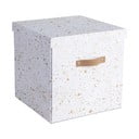 Кутия за съхранение в златисто и бяло Logan - Bigso Box of Sweden