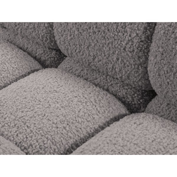 Светлосив модул за диван от букле (десен ъгъл) Bellis – Micadoni Home-image-1