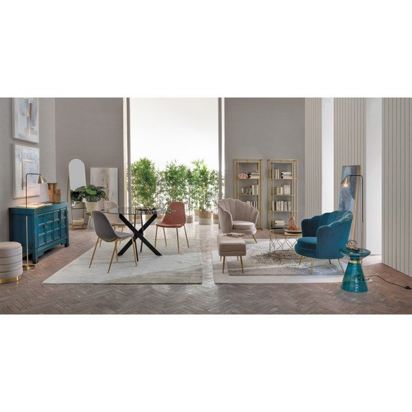 Стоманена библиотека  в златист цвят 68x172,5x28 cm Elenor – Bizzotto-image-3