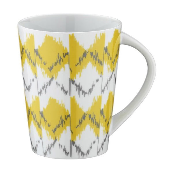 Порцеланова чаша Жълти ивици, 400 ml - Kütahya Porselen