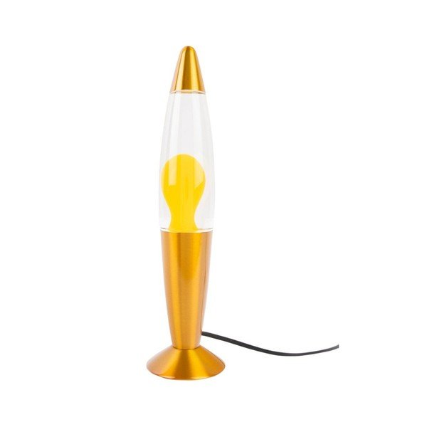 Жълта стъклена лава лампа (височина 35,5 cm) Funky Rocket Lava – Leitmotiv