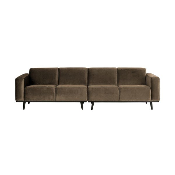 Кафяв кадифен диван 280 cm Statement – WOOOD-image-1