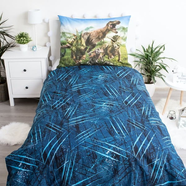 Единично  памучно детско спално бельо 140x200 cm Jurassic World – Jerry Fabrics-image-2