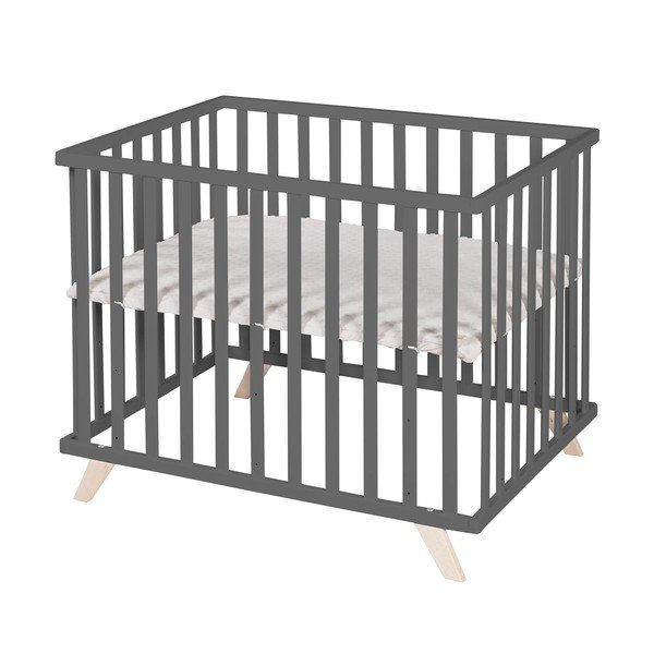 Тъмно сива кошара от букова дървесина 75x100 cm Lil Planet - Roba