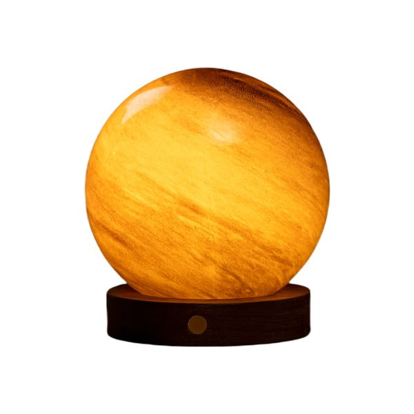 Тъмнокафява светлинна декорация с USB ø 12 cm Sand Storm – Gingko-image-2