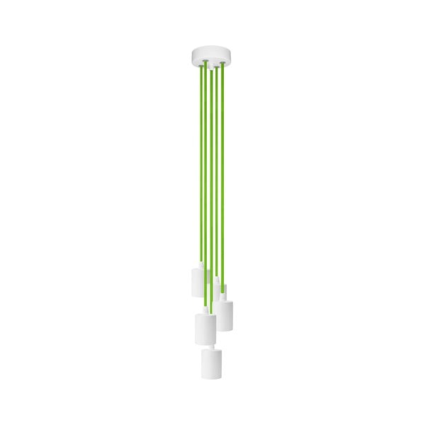 Pětice závěsných kabelů Cero, zelený/bílý