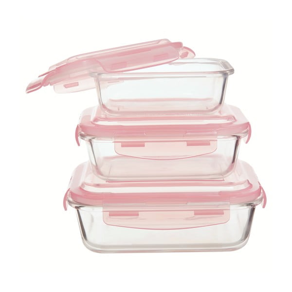 Стъклени буркани за храна 3 бр. Freska - Premier Housewares-image-1