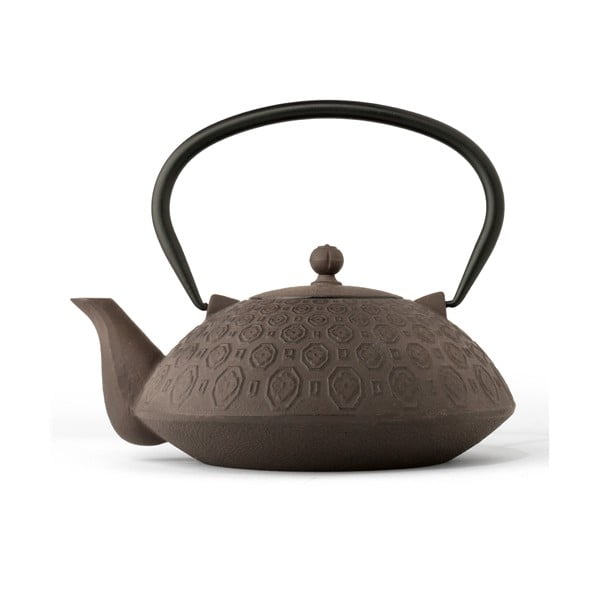 Кафяв чугунен чайник с цедка за насипен чай Yinan, 1,2 л - Bredemeijer