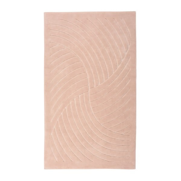 Růžový koberec Floorist Waves, 80 x 300 cm