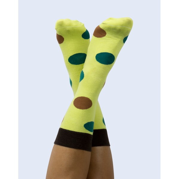 Žluté ponožky DOIY Avocado, vel. 37 - 43