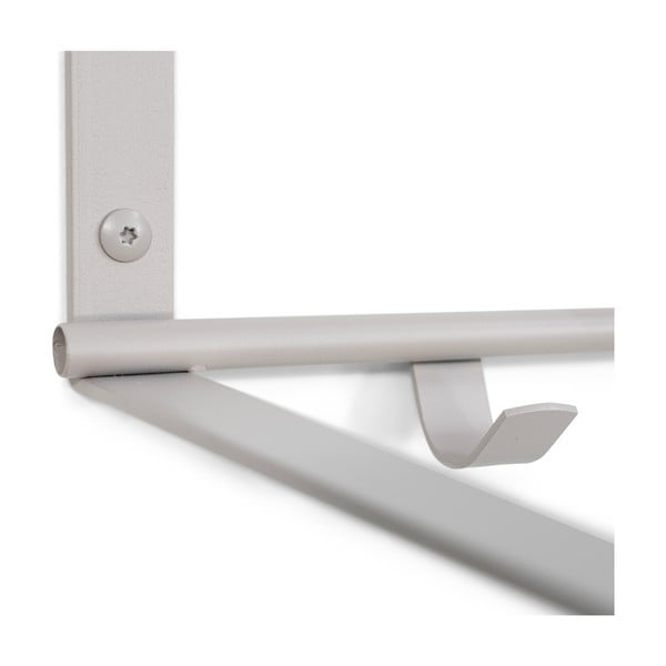 Кафяво-сива метална стенна закачалка с рафт 100 cm Rex – Spinder Design-image-3