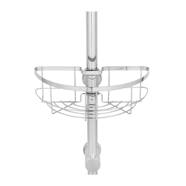 Самоносеща етажерка за баня от неръждаема стомана в сребрист цвят Floresta - Wenko-image-3