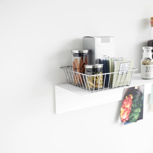 Бял метален стенен рафт 50 cm – YAMAZAKI-image-3