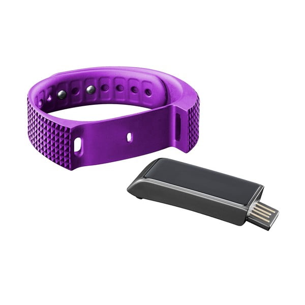 Růžovo-černý bluetooth fitness náramek s dotykovým displejem CellularLine EASYFIT TOUCH-image-1