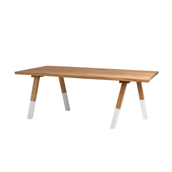 Jídelní stůl v dekoru dubového dřeva Custom Form Wolker, délka 200 cm