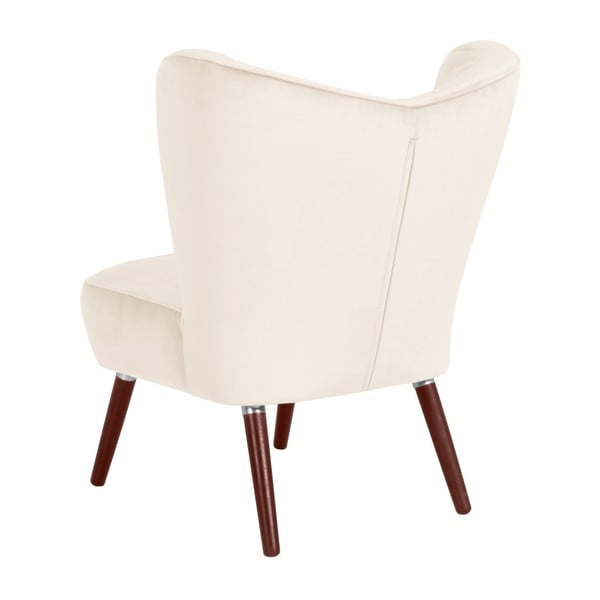 Кресло от кремаво кадифе Sari - Max Winzer-image-2